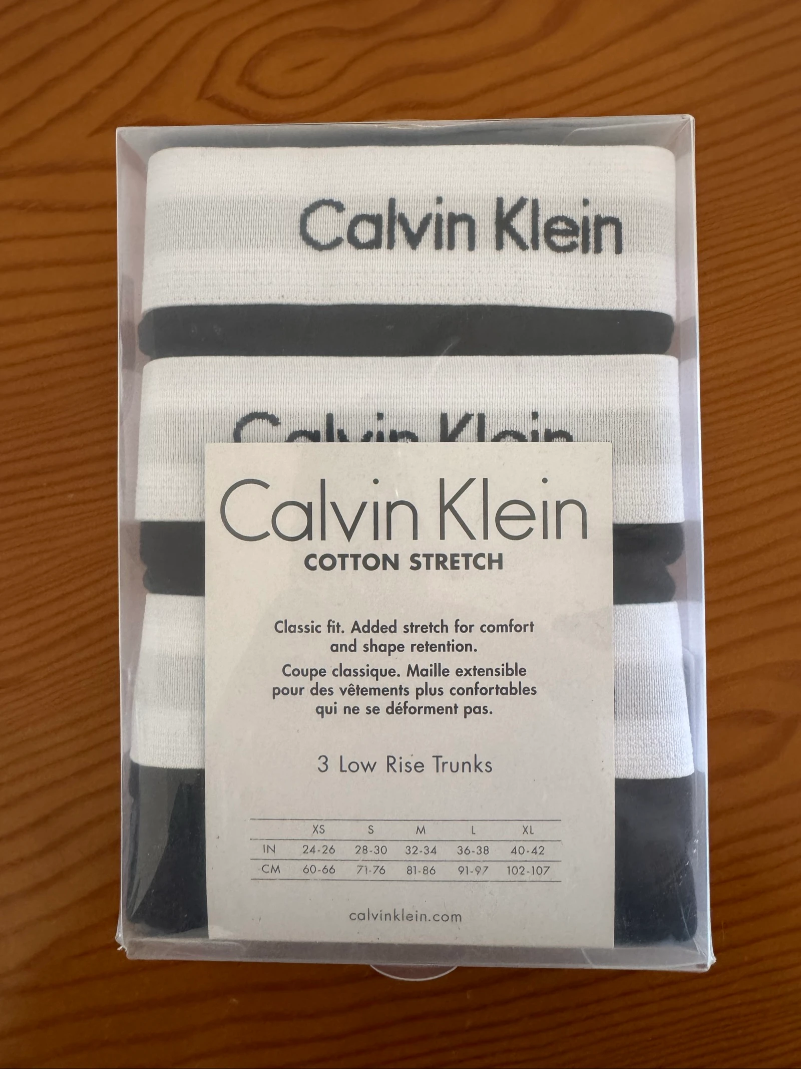 Pacote Calvin Klein 3 Low Rise Trunks tamanho M pretos novos – photo 4
